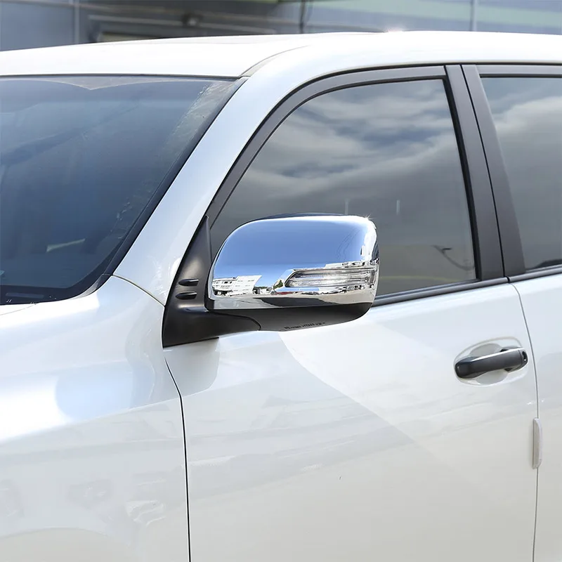 Крышка для бокового зеркала заднего вида Toyota Land Cruiser Prado FJ150 150 2010 2019|Хромирование| |