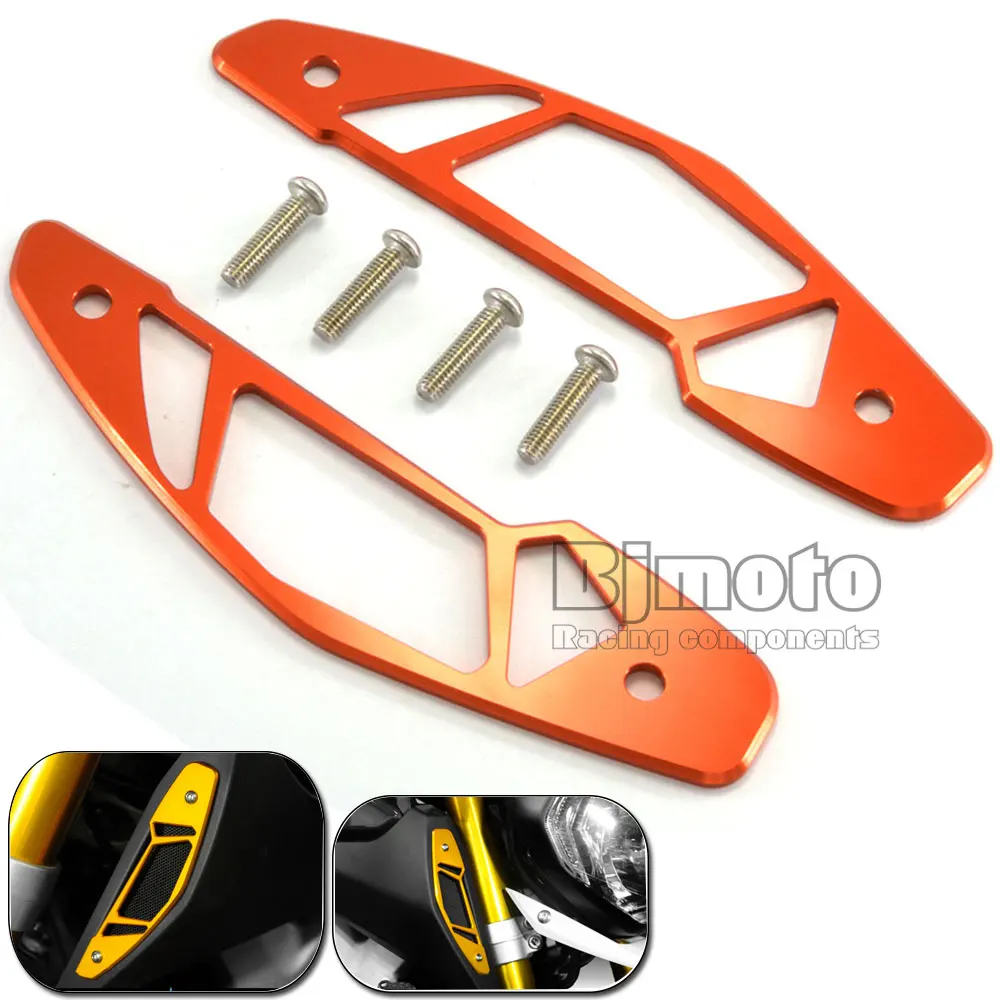 

BJmoto Motorcycle CNC Aluminum Air Intake Covers For Yamaha MT-09 MT09 MT 09 2014 2015 2016 Orange Motorcycle Accessories parts