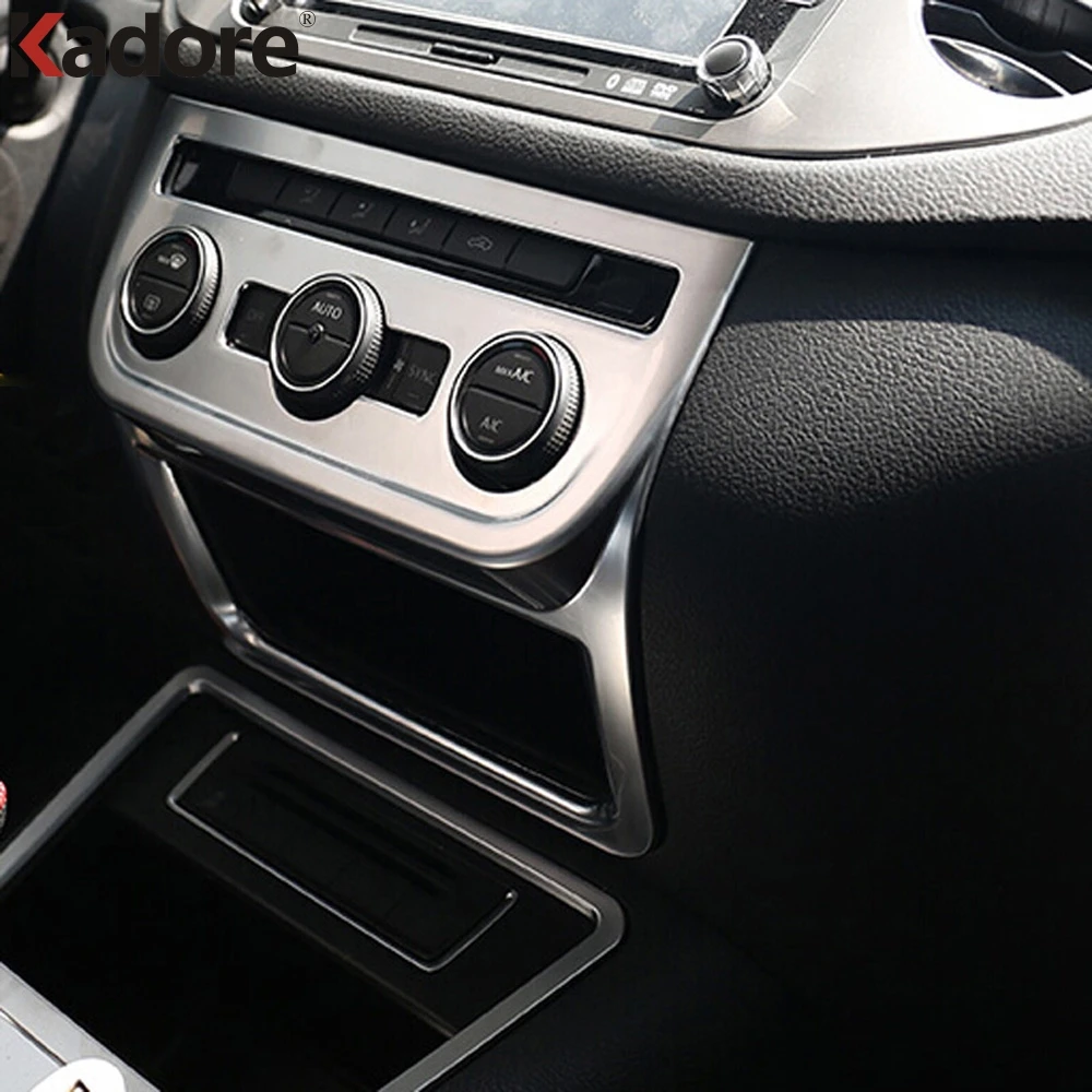 

Для Volkswagen Tiguan 2009-2011 2012 2013 2014 2015 ABS Матовая Внутренняя навигационная панель под центром управления украшения