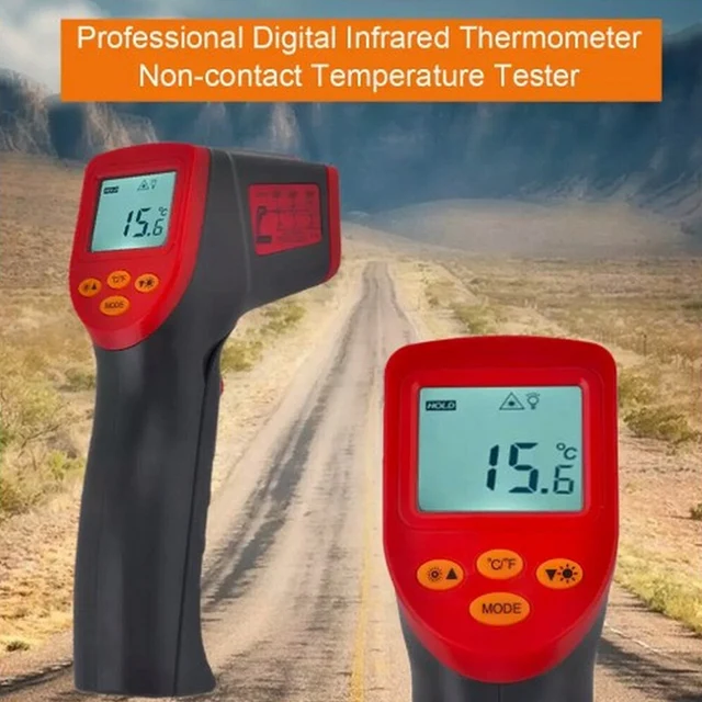 Digital Thermometer 50 380 Degree Pyrometer Handheld High Temperature