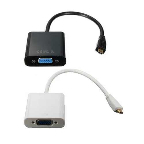 AAAE топовый Micro HDMI Male Turn VGA mother Adapter кабель |