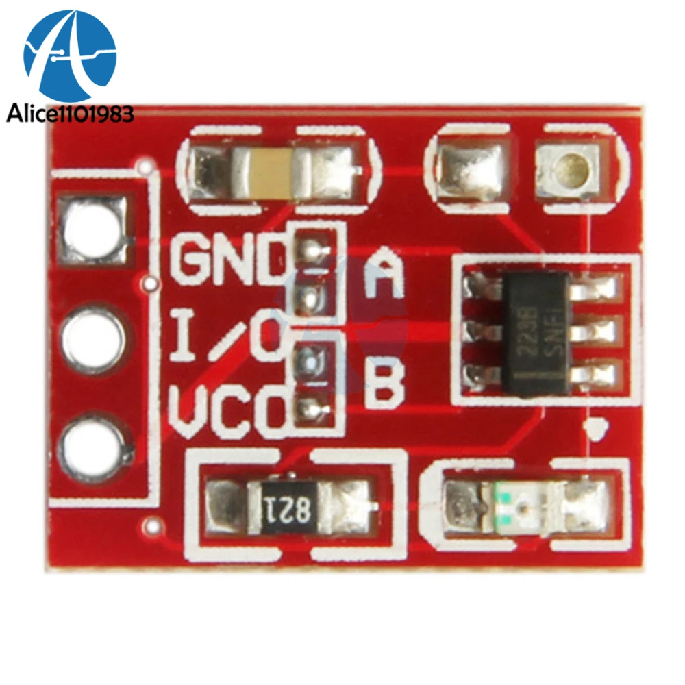 

5Pcs TTP223 Touch Key Switch Module Touching Button Self-Locking Capacitive Switches Single Channel Reconstruction For Arduino