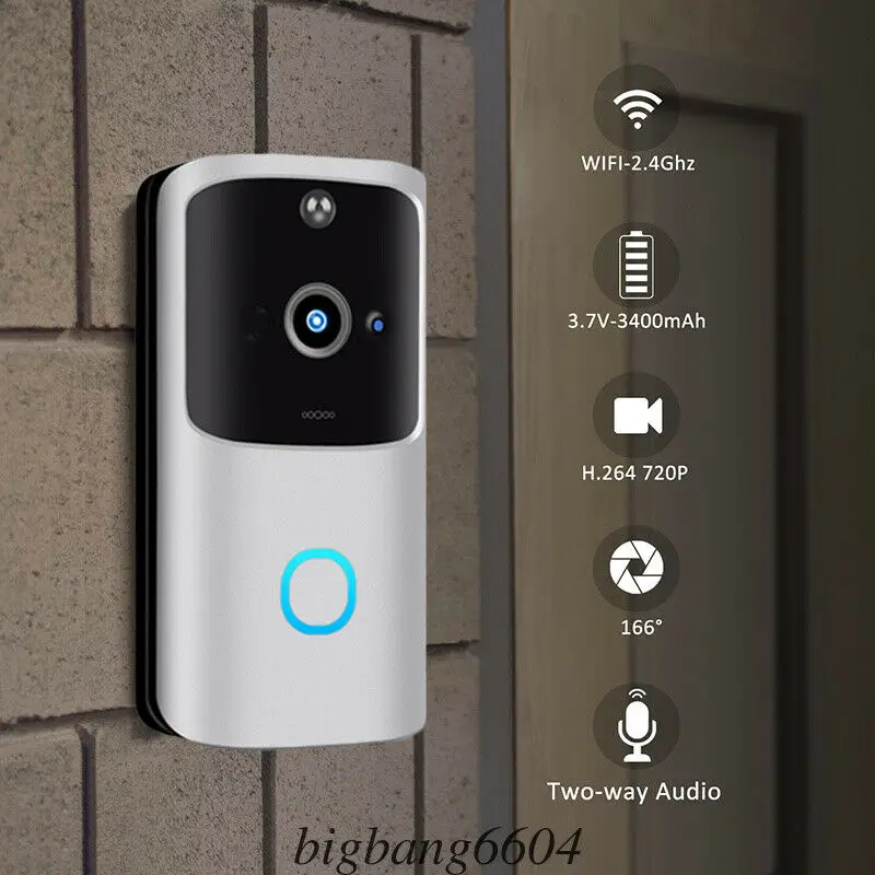 Kaufen M10 2,4G Drahtlose WiFi Smart Türklingel Kamera Video Remote Tür Glocke Ring Intercom CCTV Chime Telefon APP Home Security