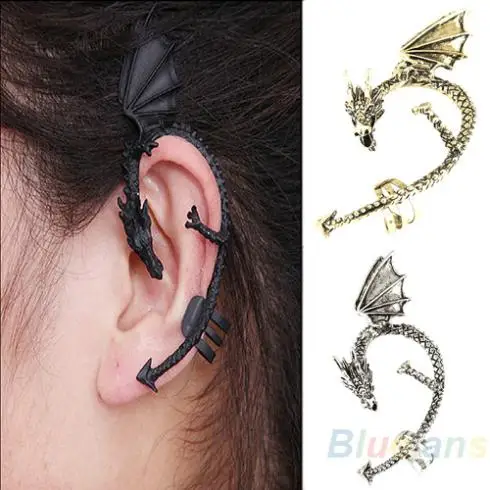 Hot Ing Retro Vintage Gothic Rock Punk Twine Dragon Shape Ear Hot Ing Retro Vintage Gothic Rock Punk Twine Dragon Shape Ear Cuff Clip Earring Earrings Women Men 1o65 In From Jewelry Accessories