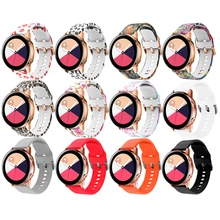 20 мм ремешок для samsung Galaxy Active 2 40 мм 44 мм S2 классический ремешок Amazfit bip/BIP lite/gts/GTR 42 мм ремешок для часов силиконовый браслет