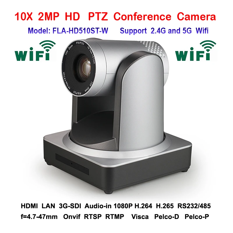 3 5 мм аудио вход hd 10x зум видео конференции 3G SDI HDMI WIFI IP камера с RS232/RS485 пульт