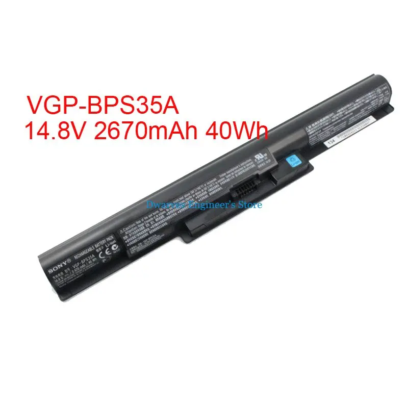 Black VGP-BPS35A Батарея для SONY VAIO 14E 15E серии SVF152C29M SVF1521A2E SVF15217SC VGP-BPS35A 2670 мА/ч, 40Wh - Цвет: Black