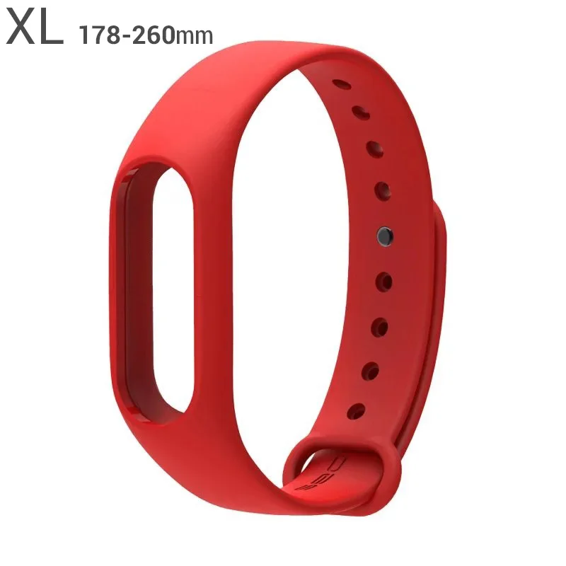 Новейший mi band XL 2, расширенный ремень, длина 26 см, браслет mi banda 2, ремешок для xiaomi 2, умный Браслет smartband - Цвет: XL red