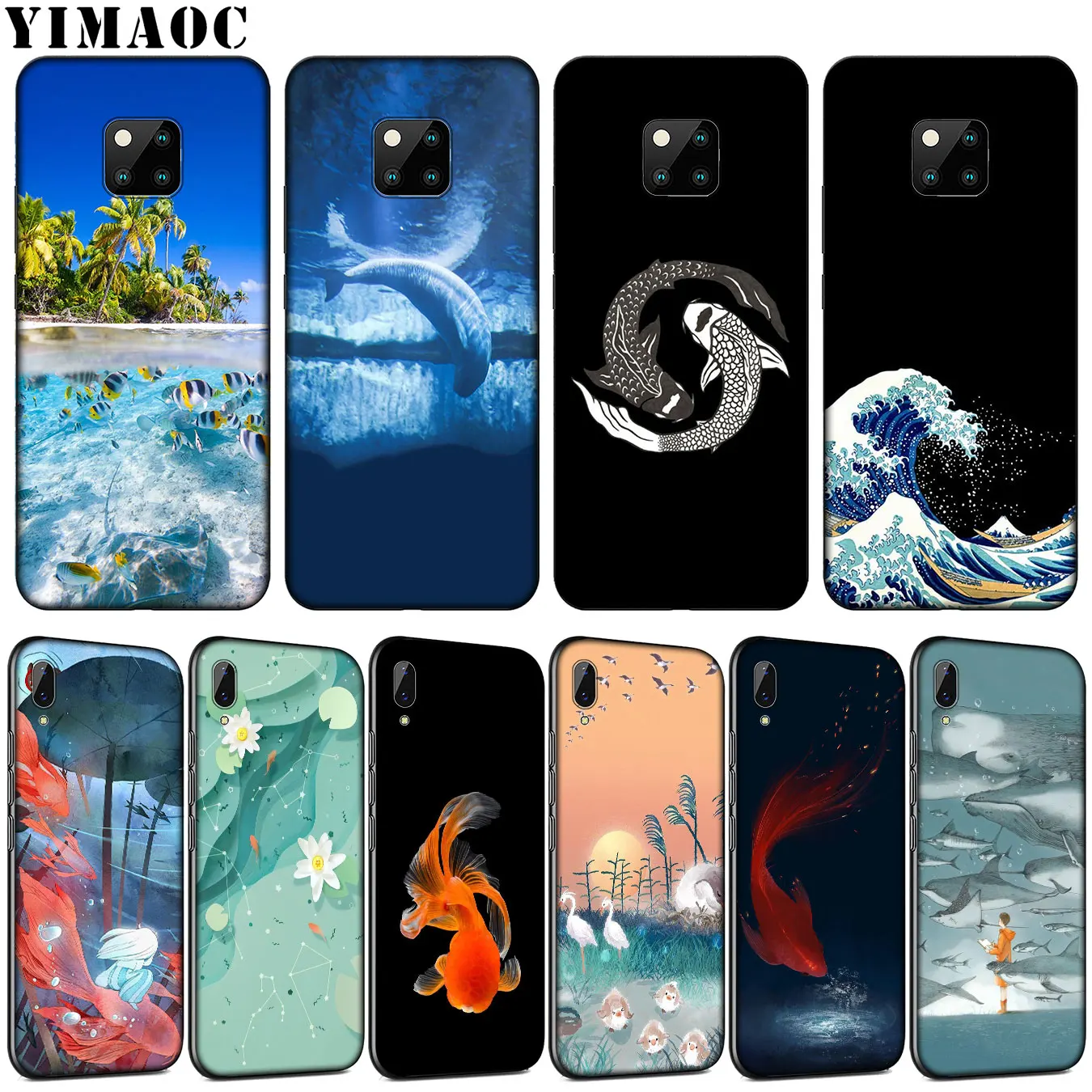 Мягкий чехол YIMAOC для телефона Huawei Mate 30 20 10 Pro Nova 5I 5T 5 4 4E 3i 3 2i Lite Smart | Мобильные