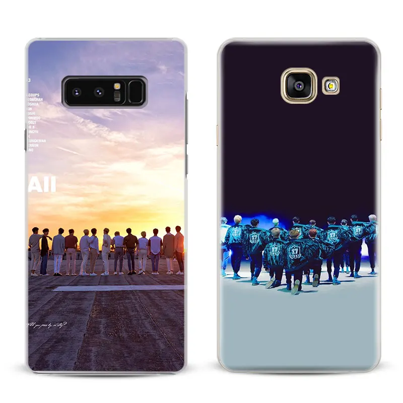 

Seventeen KPOP Boy group Phone Case Shell For Samsung Galaxy S4 S5 S6 S7 Edge S8 S9 Plus Note 8 2 3 4 5 A5 A7 J5 2016 J7 2017