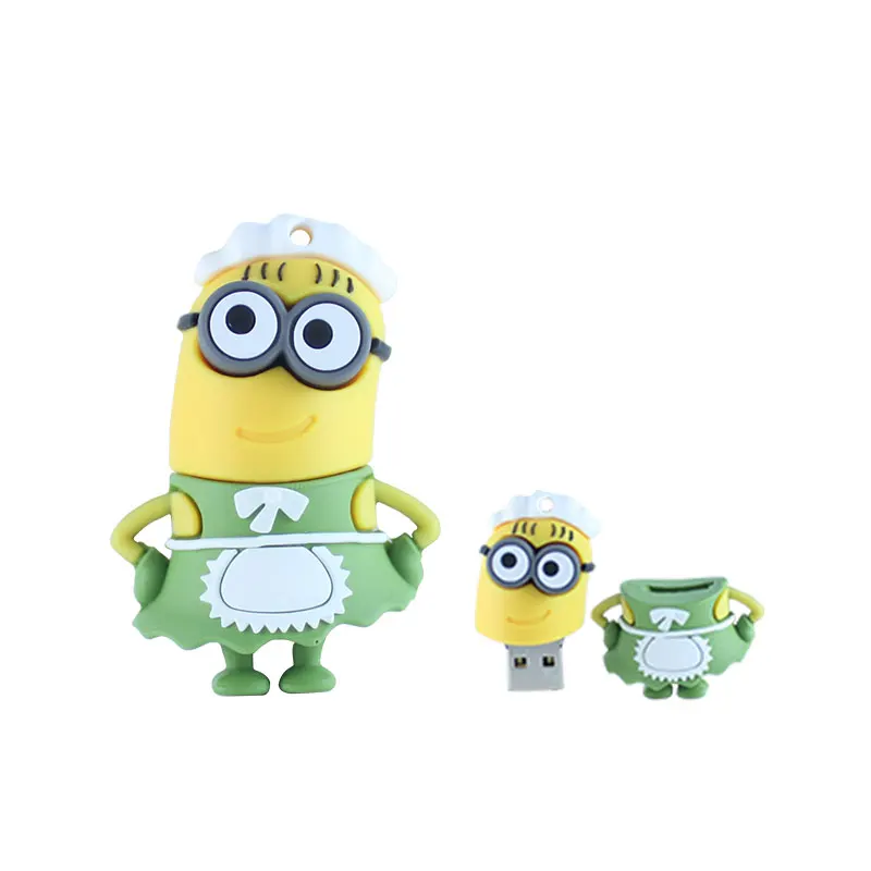 USB флеш накопитель в стиле мультфильма Миньоны 64 ГБ 2 0 флешка карта памяти 32 4 8 16
