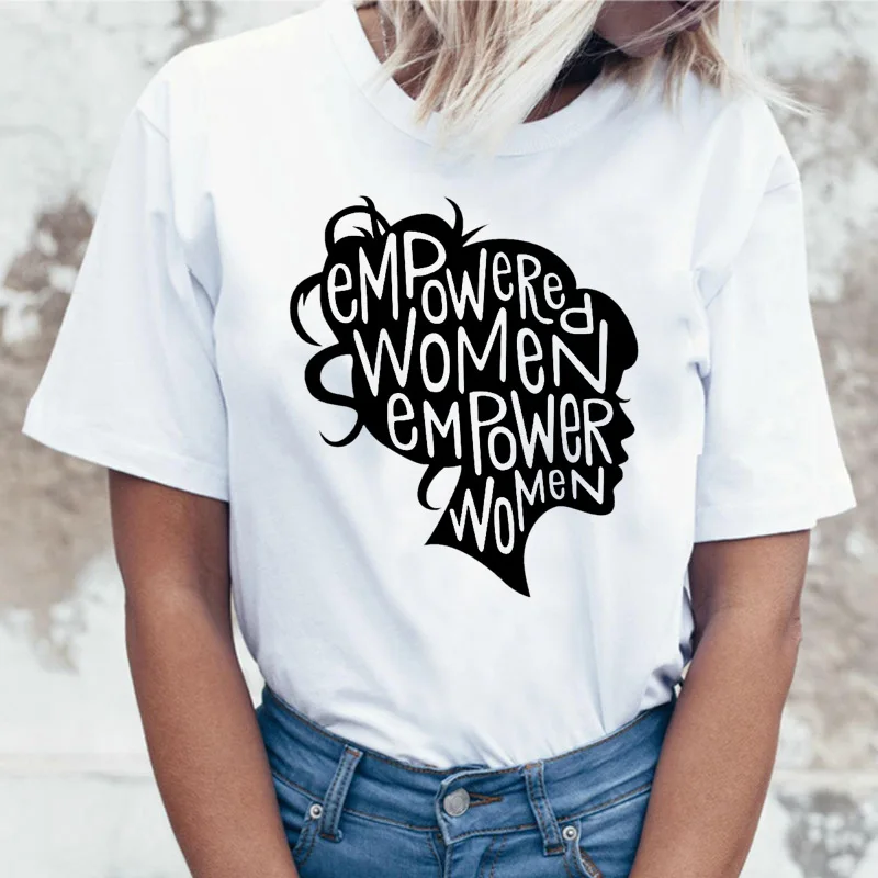 Feminist girl power Feminism, летняя футболка с графическим принтом, топ Харадзюку, женская футболка, футболка, кавайная футболка