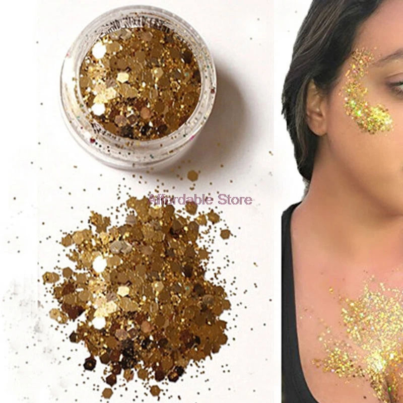 блестки для тела Снижается гель Shimmer блеск 5 мл разноцветные Красота Макияж лица