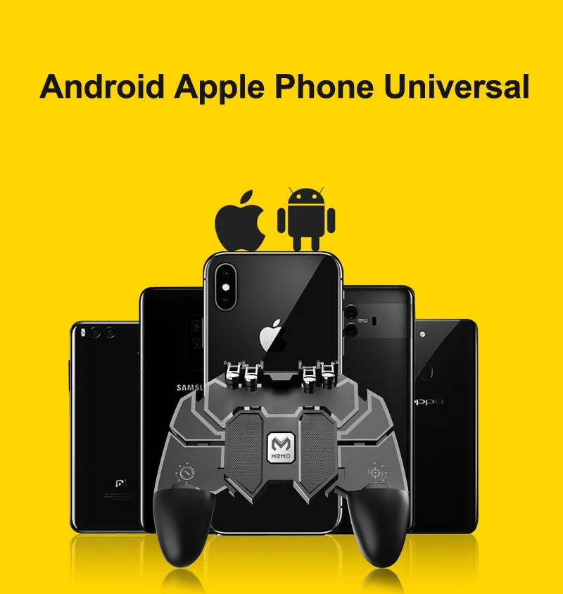 Мобильный контроллер PUBG Кнопка оборот геймпад для IOS Android шесть 6 пальцев операционный геймпад периферийный контроллер PUBG