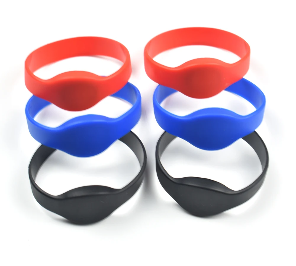 

100pcs/Lot 13.56Mhz UID Changeable 1K S50 NFC Bracelet RFID Wristband Chinese Magic Card Back Door Rewritable S50 Card