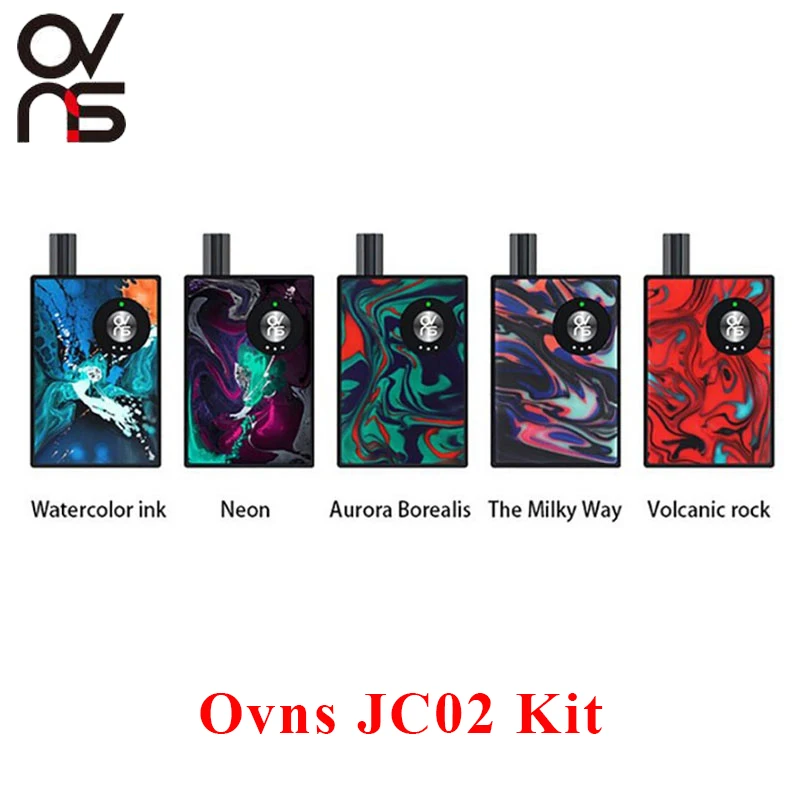 

Ovns JC02 Kit E-Cig Vaporizer Built-in 650mah Battery 1.0ml Capacity 1.2ohm Ceramic Coil Vaper Kit vs ijoy mercury orion DNA