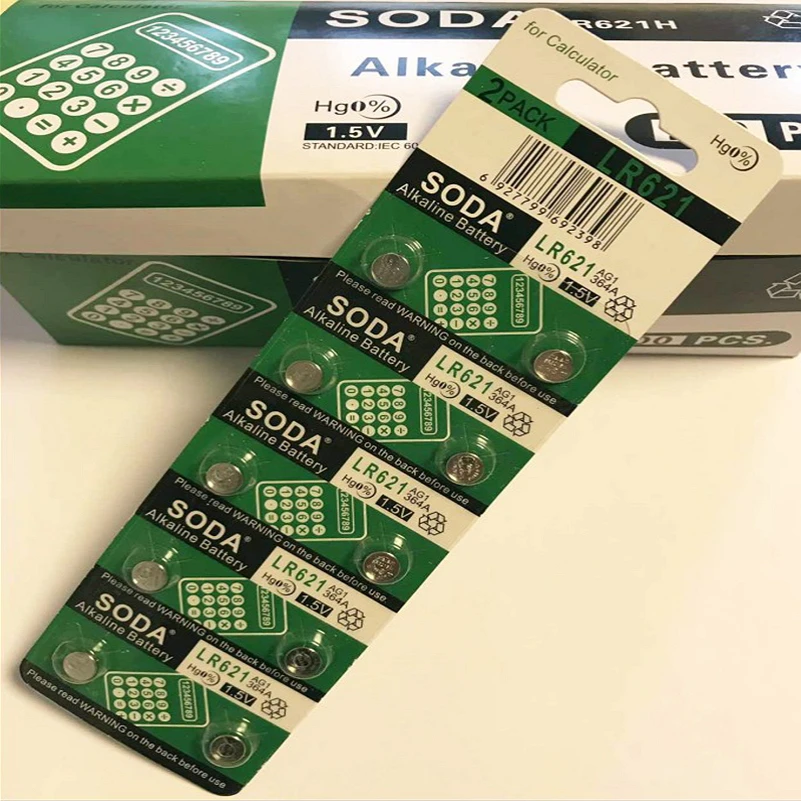 10 шт. 364 батарейки для часов AG1 LR621 SR621sw 364A 1 5 V LR60 621 щелочные батареи таблеточного