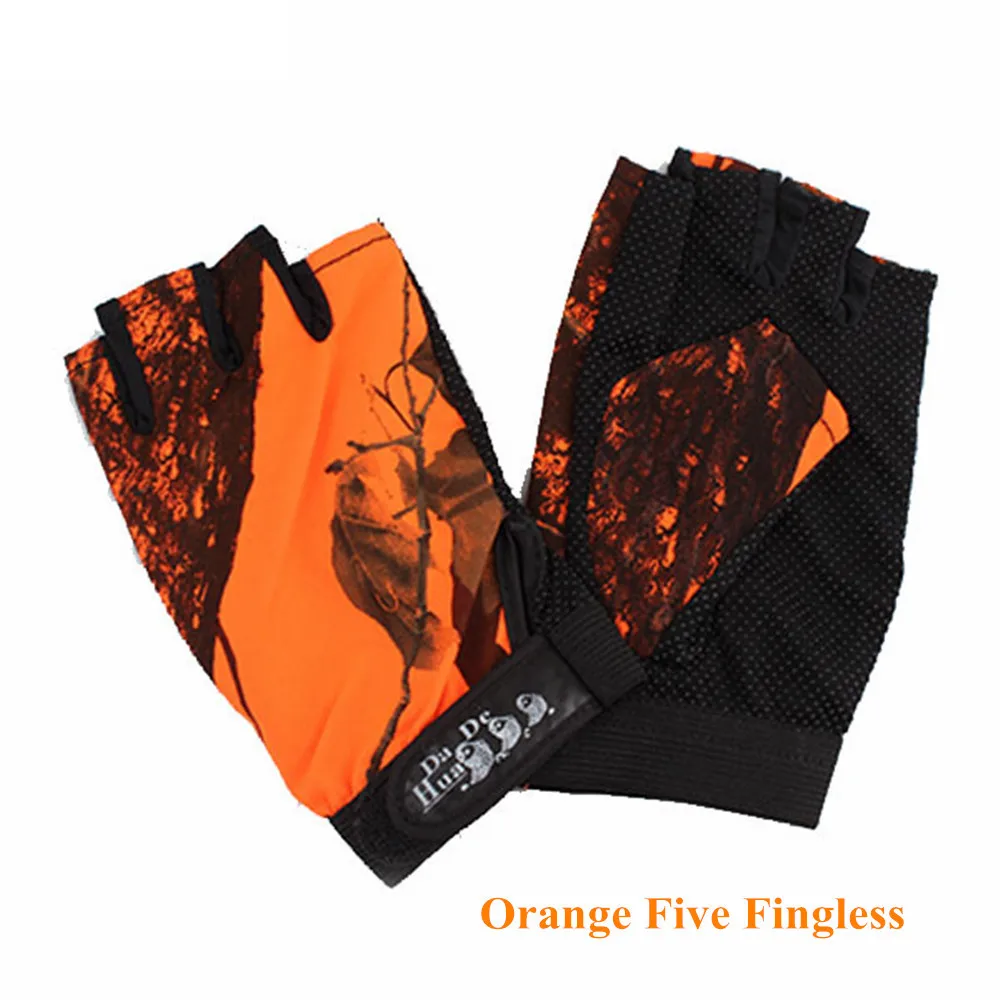 Sports Gloves Finger Gloves Tactical Gloves Outdoor Bionic Camouflage Hunting Fishing Gloves Anti-Slip Tactical Cycling Gloves Multifuntional Fingerless Breathable