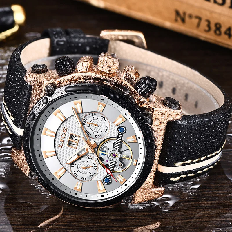 Часы мужские Tourbillon автоматические механические Спортивные наручные часы