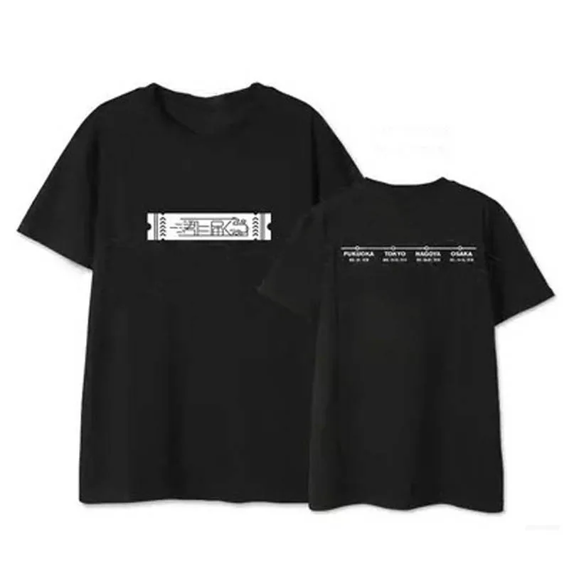 

ALIPOP Kpop Bangtan Boys Japanese Fans Meetting Album Shirts Cotton Clothes Tshirt T Shirt Short Sleeve Tops T-shirt DX436