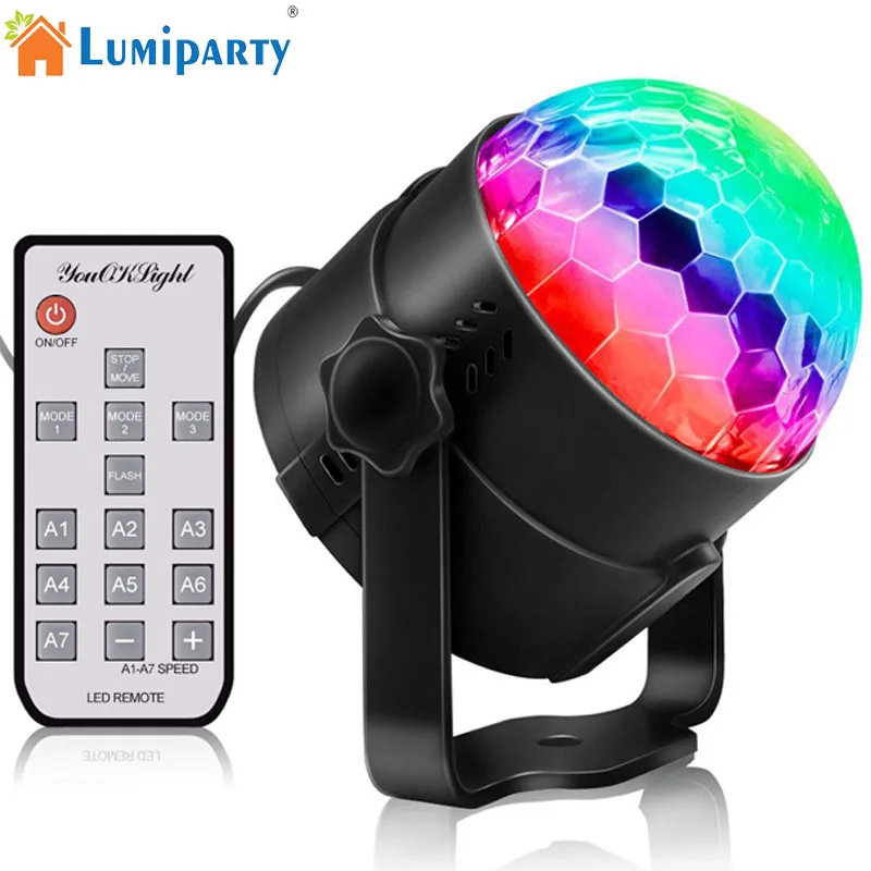 

DJ Disco Ball Lumiere 3W Sound Activated Laser Projector RGB Stage Lighting effect Lamp Light Music Christmas KTV Party Lights