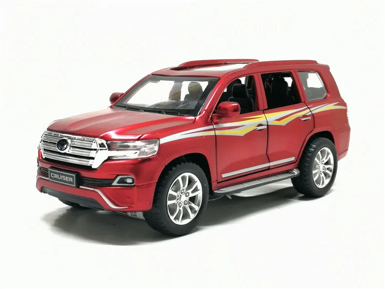 Модель автомобиля Toyota LAND CRUISER 1:32 литая модель из сплава с шестью открывающимися