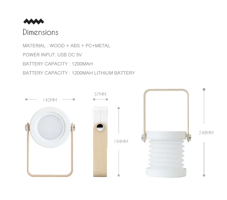Multifunction LED Touch Dimmable Table Desk Lamp Outdoor Portable Hang Lantern 3D Foldable Night Light USB Rechargeable Table Light (18)