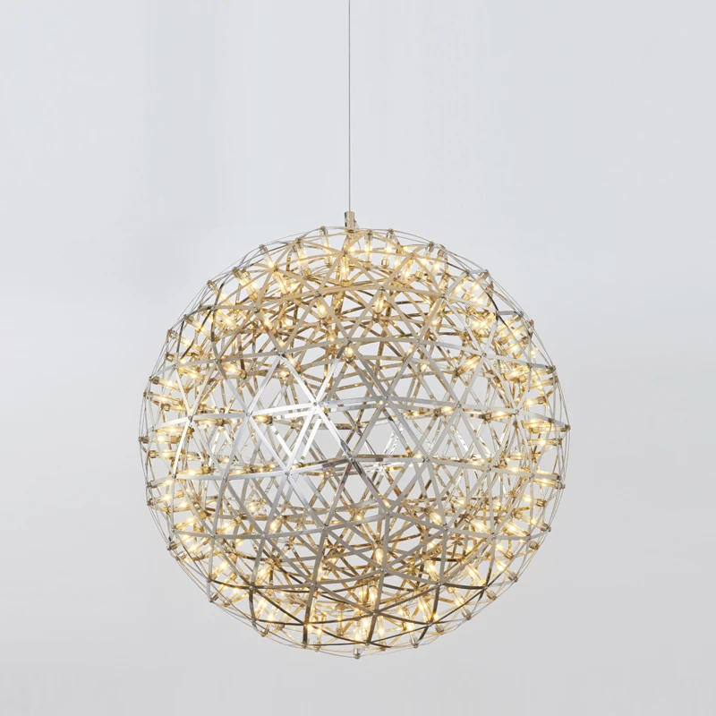  Modern brief Loft spark ball LED Pendant Light fixture Firework Ball stainless steel pendant Lamps  - 32723497237
