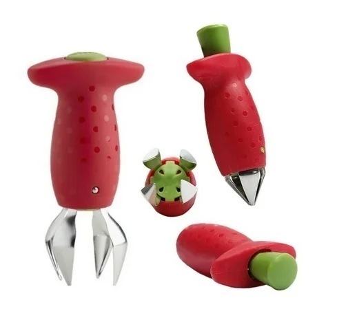 Best Selling Strawberry Leaves Huller Remover Detachers Excavator Removal Fruit Creative Stuff Kitchen Accessories