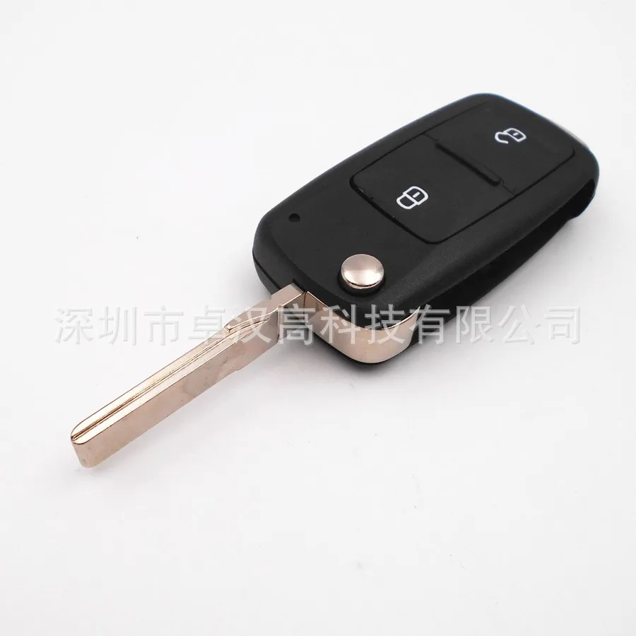 For Volkswagen VW City Jetta Lupo Instead of Original Factory Auto Car Key High Quality New 2 Buttons Change Car Key Shell