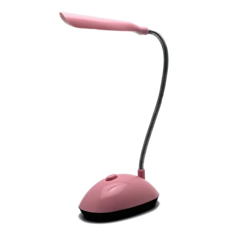 

Mini High Lumen Study Bedroom Table Light Flicker-Free Battery Powered Desk Lamp 4 LEDs Eye Protection Readig Flexible