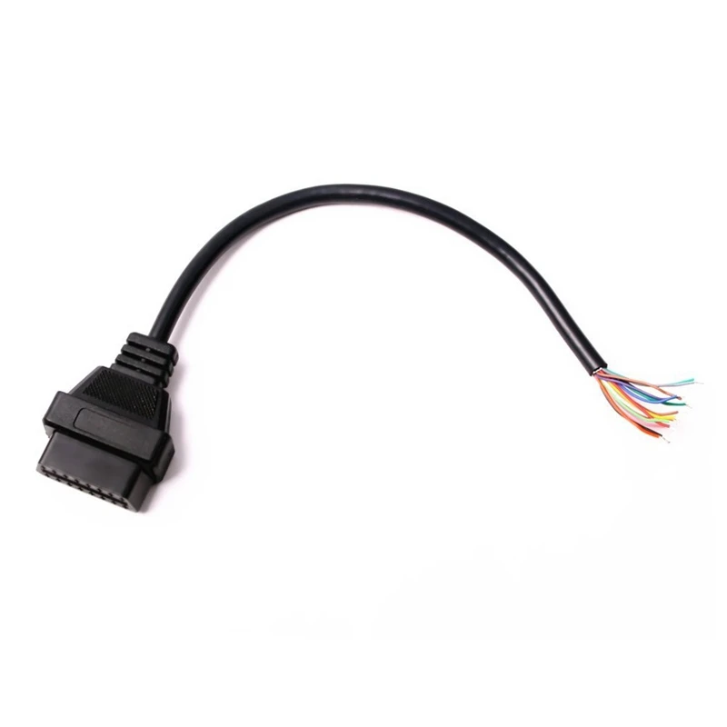 OBD2 16Pin разъем для открытия OBD кабель obd-ii OBD-ii ODB2 16 Pin OBD 2 адаптер 30 см длина Лидер продаж