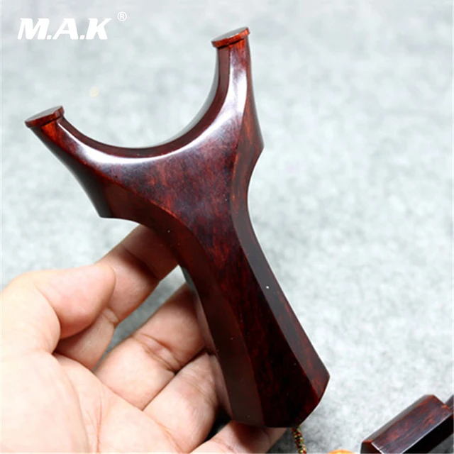  US $57.11 Black Wooden Slingshot Rosewood Recurve Slingshot Rubber Band Outdoor Archery Hunting 
