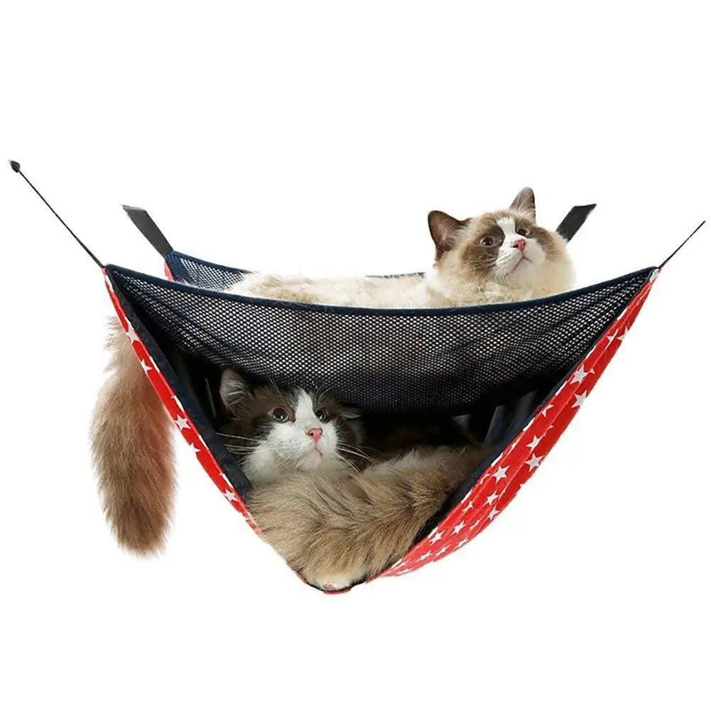AsyPets Pet Summer Breathable Mesh Hammock Swing Hanging Bed for Cat