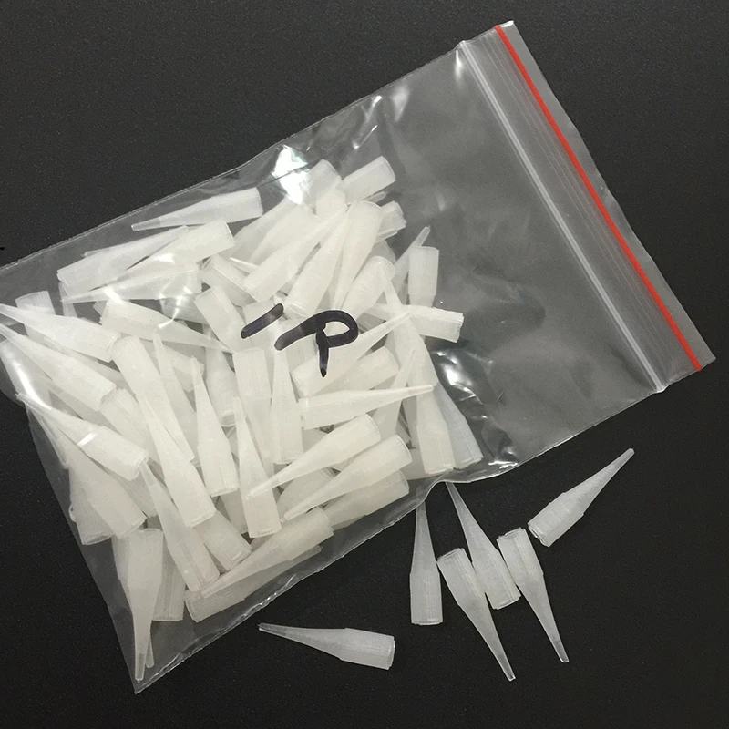 100pcs 1RL Permanent Makeup Giant Sun Needle Caps 5mm Diameter 2.5 Length Eyebrow Tattoo Needles Tips