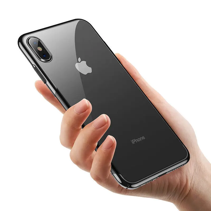 

For Iphone Xr Plating Transparent Case Protect Camea Scratch Resistant TPU Environmental Protection Shockproof Silicone Cases