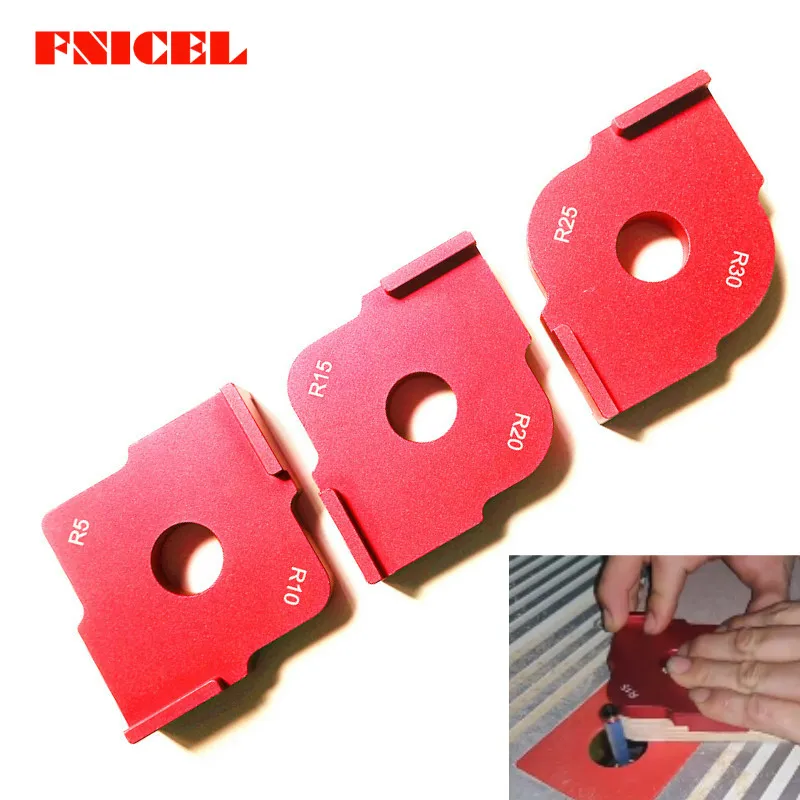 

3pcs/set Wood Panel Radius Quick-Jig Router Table Bits Jig Corner Templates Kit Woodworking Tool