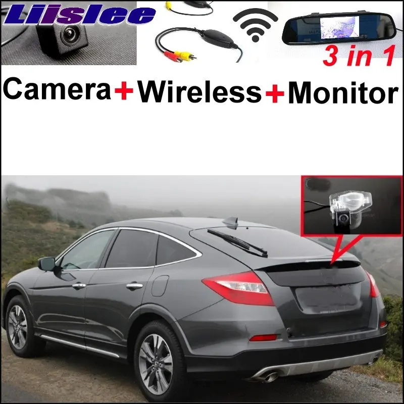 

Liislee 3 in1 Special Rear View Camera + Wireless Receiver + Mirror Monitor DIY Parking System For Honda Crosstour 2010~2013