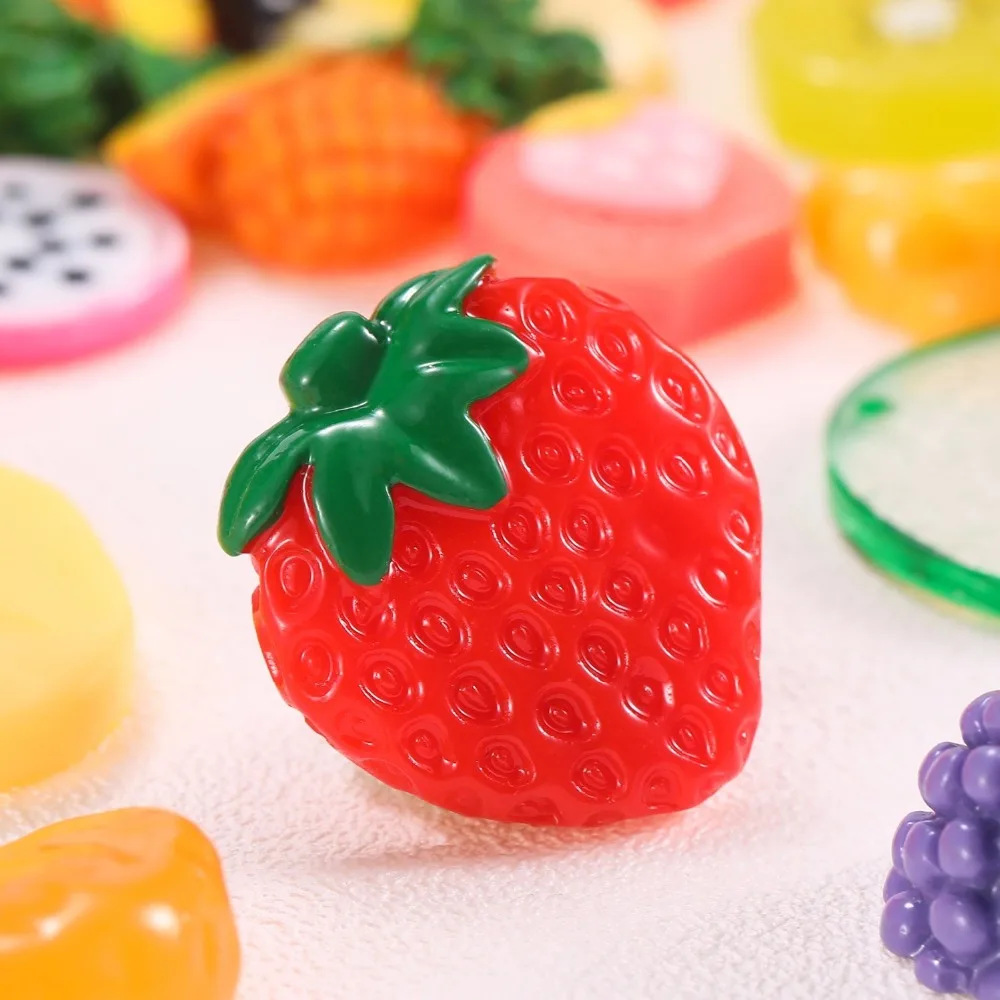 100 штук слизи амулеты бусины для слаймов смешанные фрукты бусины для поделки своими руками и скрапбукинг, разные цвета и формы детские игрушки