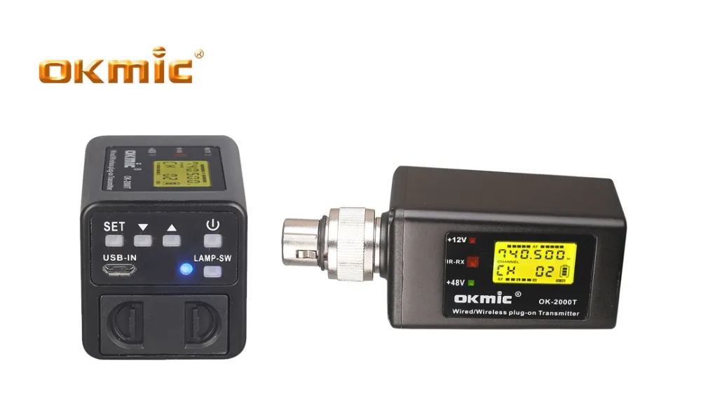 OKMIC OK 8802R 3000T интервью хороший партнер Бум микрофон профессиональный UHF