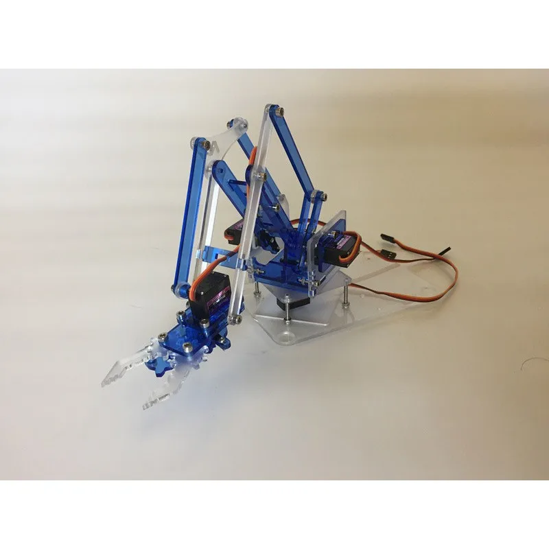 

2018 4 DOF Acrylic MeArm Robot Arm DIY Mini Robotic Arm for 9g Servo