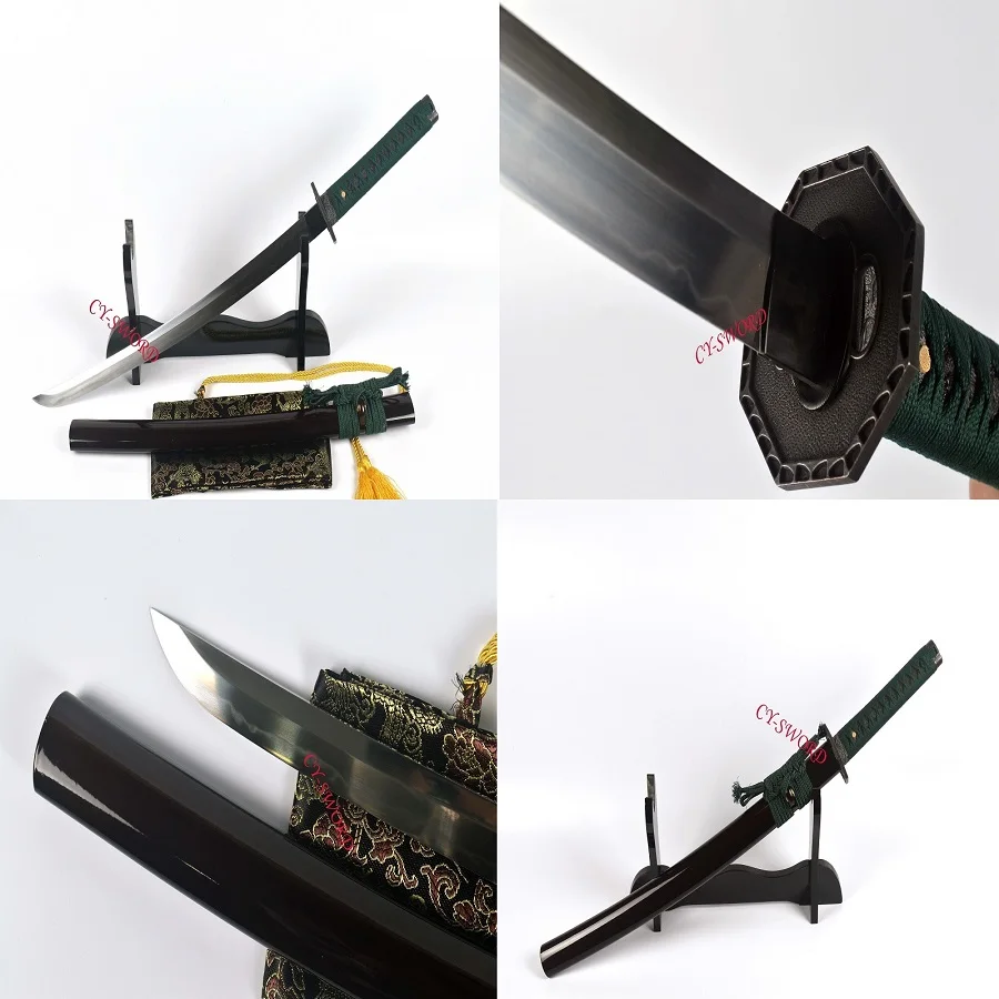 Боевая глина закаленная искусственная сталь искусственный меч Katana Shubo Zukuri