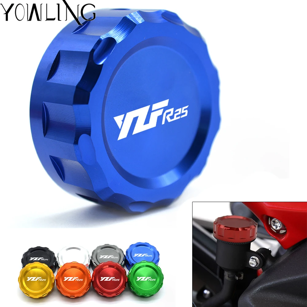 

Motorcycle Accessories YZFR25 Motorcycle CNC Rear Brake Reservoir Cover Cap For Yamaha YZF-R25 YZF R25 2013 2014 2015