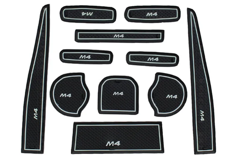 Автомобильная Отделка частей для Great Wall M4 2012- Резиновые Нескользящие коврики межкомнатные двери рифленые накладки чашки коврики Автомобиль Стайлинг