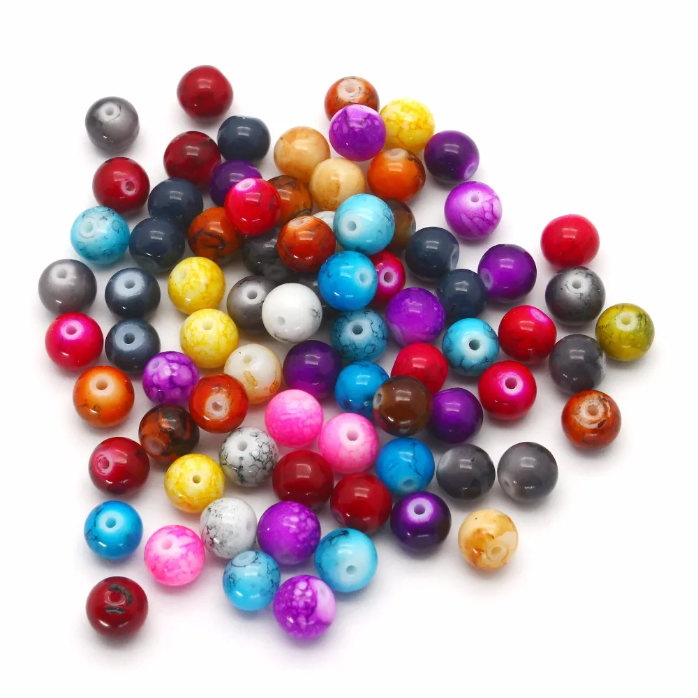 Buy Mixed Colors 8MM DIY Beads for Jewelry Making Up