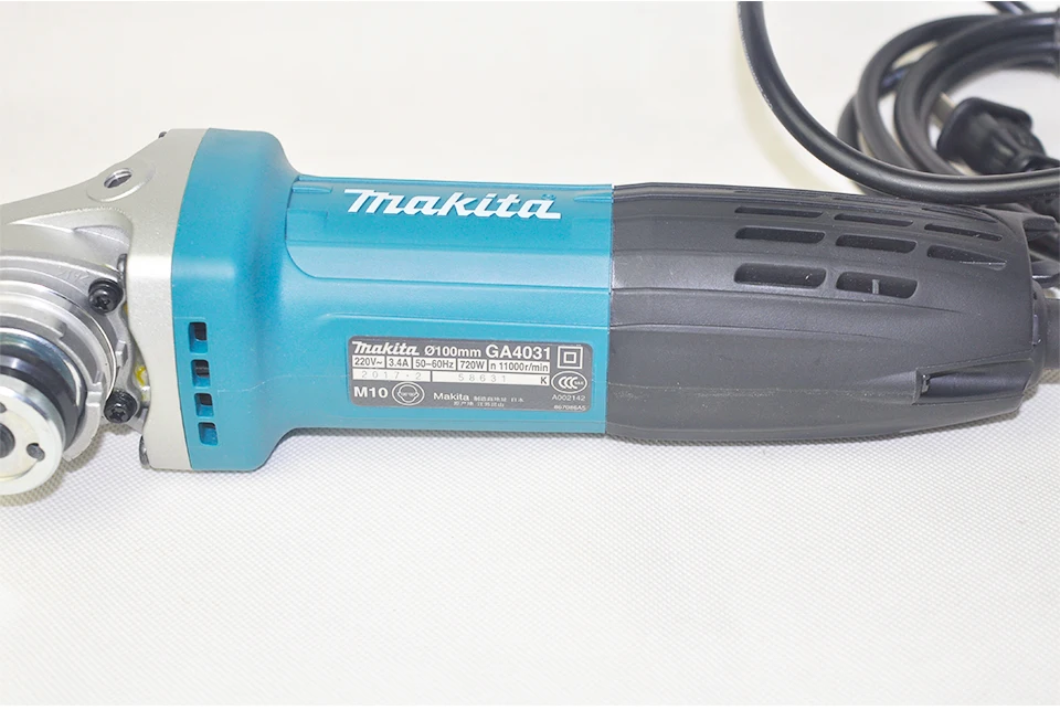 Японская угловая шлифовальная машина Makita 720 Вт 11000 об/мин GA4031 эргономичный дизайн угловая шлифовальная машина GA4030 100 мм " для резки металла