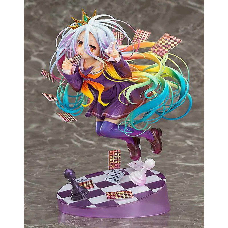 

20cm action anime figures No game no life Shiro 1/8 scale painted collection model toy Christmas gifts with box