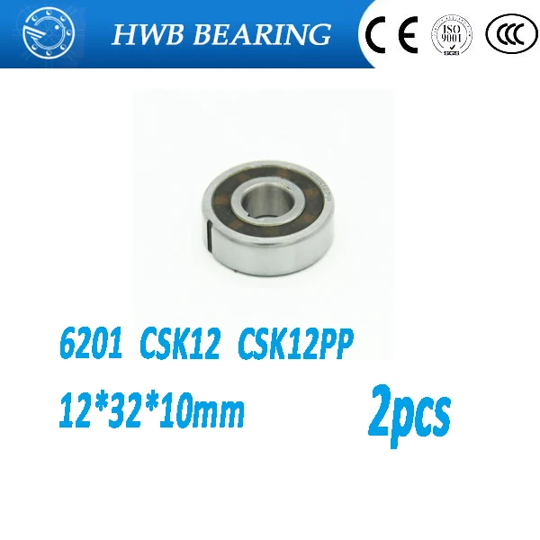 

Free shipping 2pcs 6201 CSK12 CSK12PP BB12 one way clutch bearing 12x32x10 printer/Washing machine/printing machinery no groove