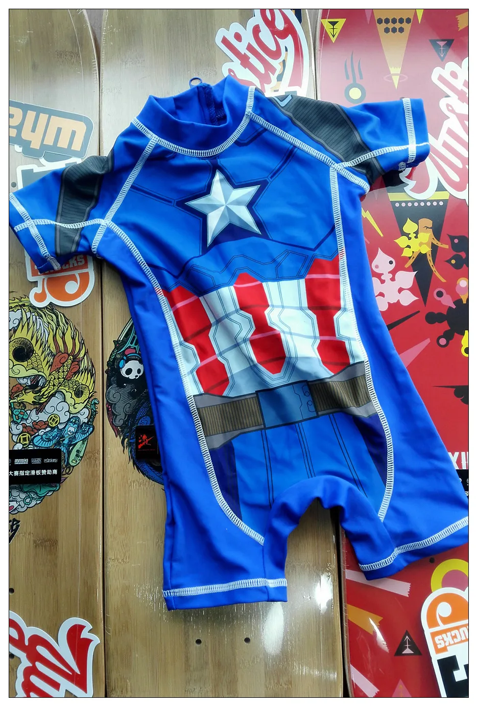 Boys Marvel Avengers Captain America Sunsafe Surf Swimsuit 1.5 to 5 Years