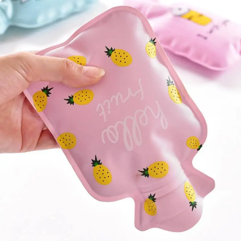 Мультяшный узор горячие бутылки для воды зима для леди физиологический период мини теплая сумка для горячей воды детские подарки теплые руки ноги согревающие